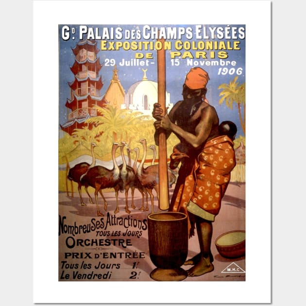 Paris Vintage 1906 Exposition Advertising World Showcase Print Wall Art by posterbobs